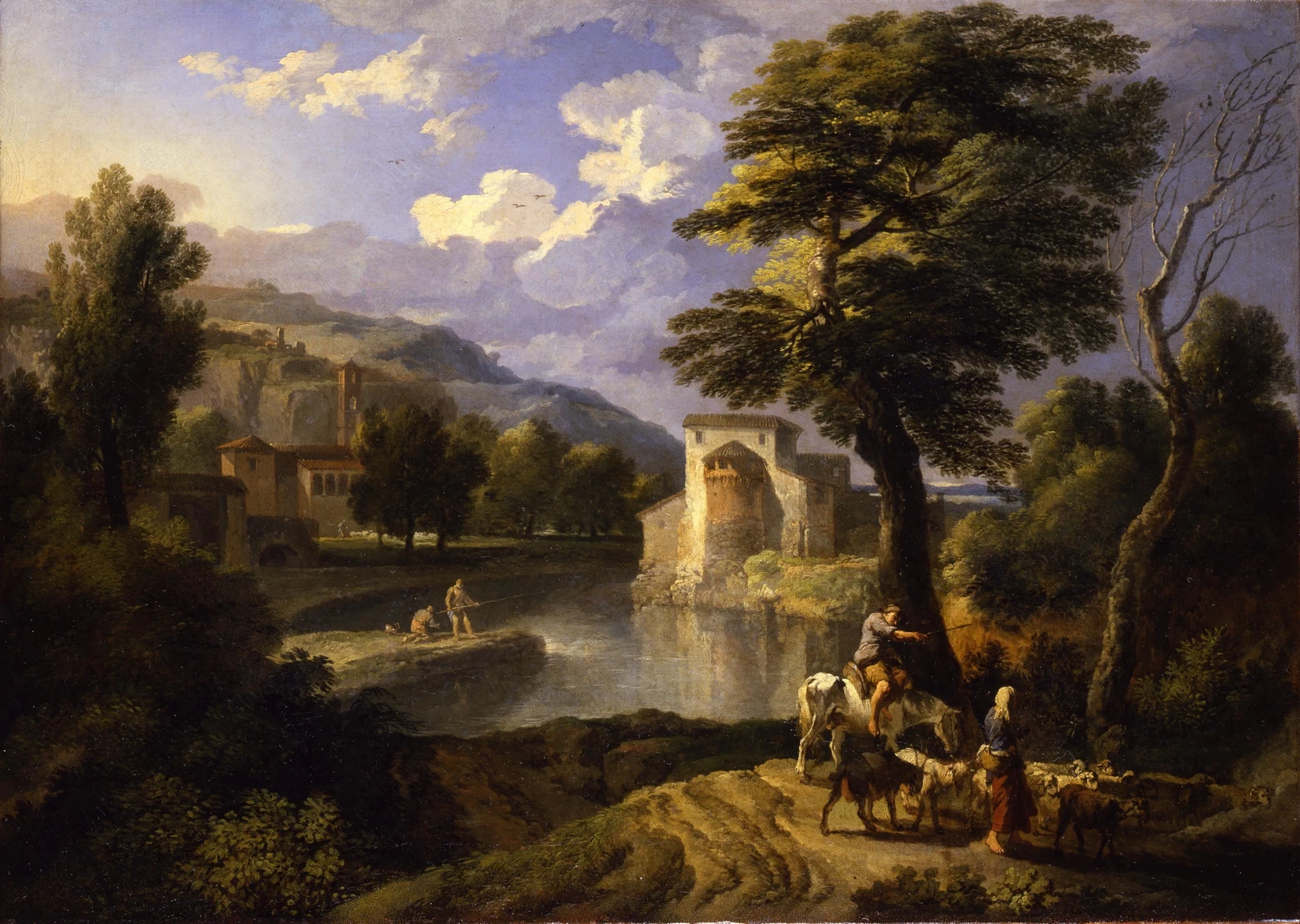 Paesaggio con pastori e pescatori - Palazzo Reale, Genova